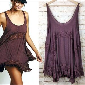 Free People She Swings Lace Slip